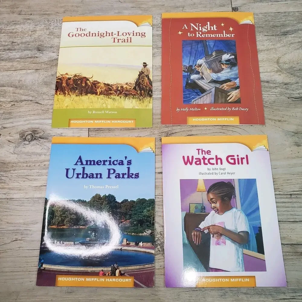 10 Houghton Mifflin 5th FIFTH GRADE Leveled Early Reader Books Lot Mixed